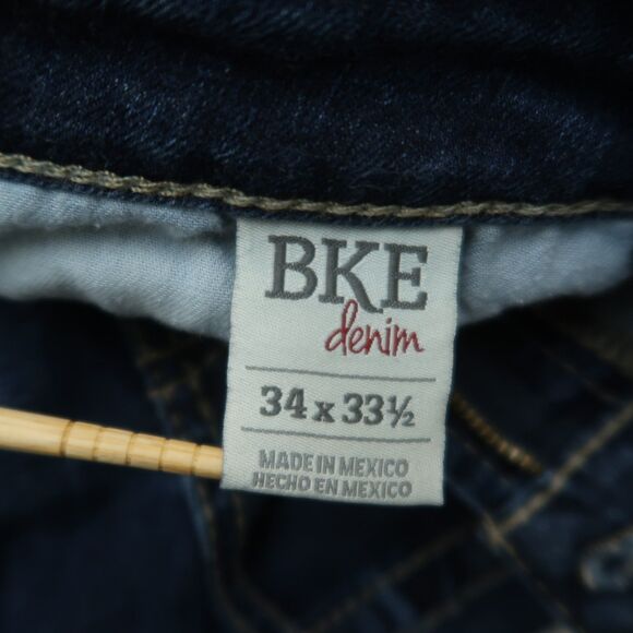 BKE Jeans Women's Size 34L Blue Mid-Rise Payton Straight Denim 32.5" Inseam - Picture 9 of 16